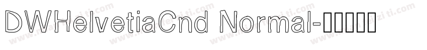 DWHelvetiaCnd Normal字体转换